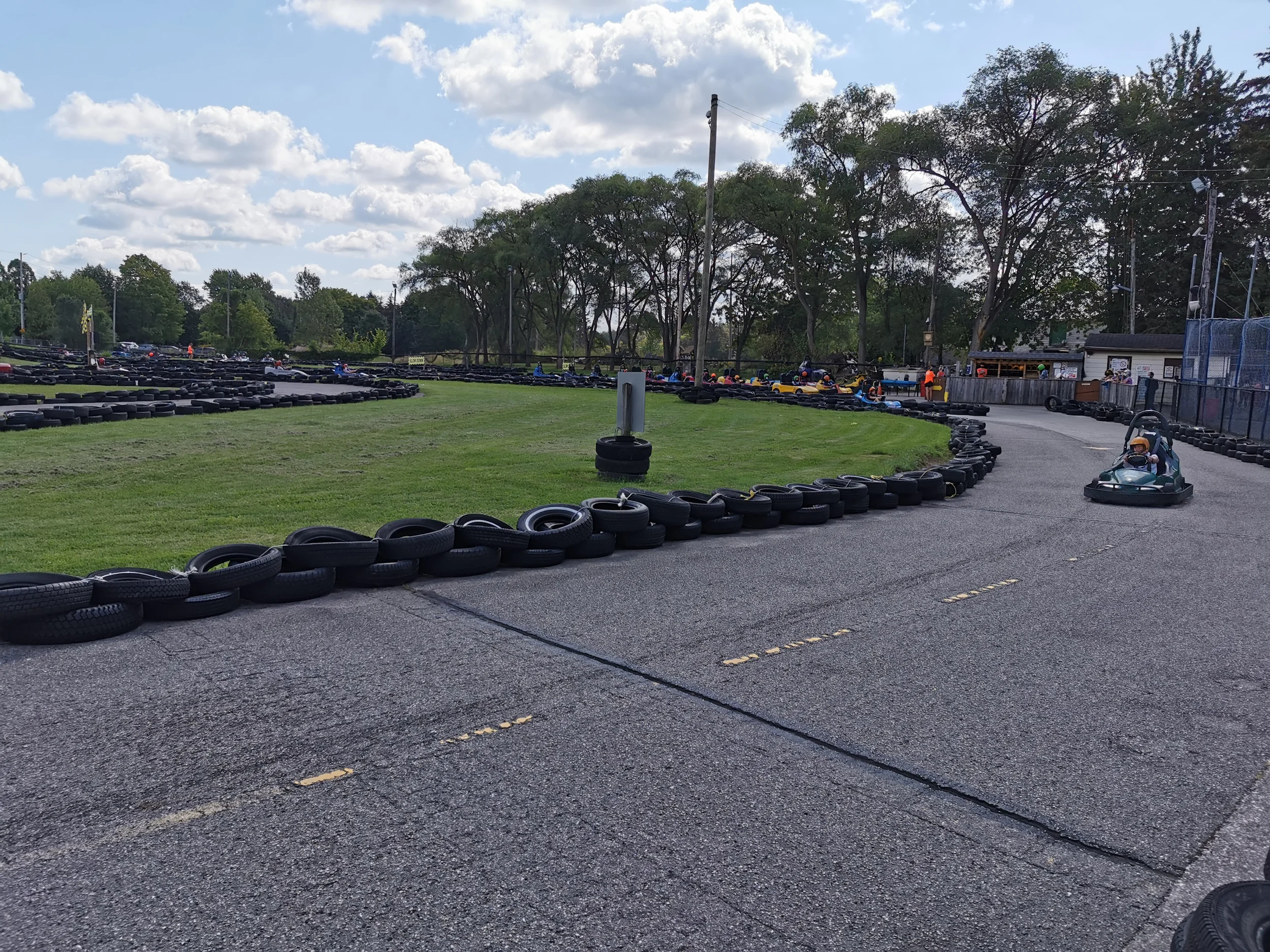 Go-kart track racing at East Park London
